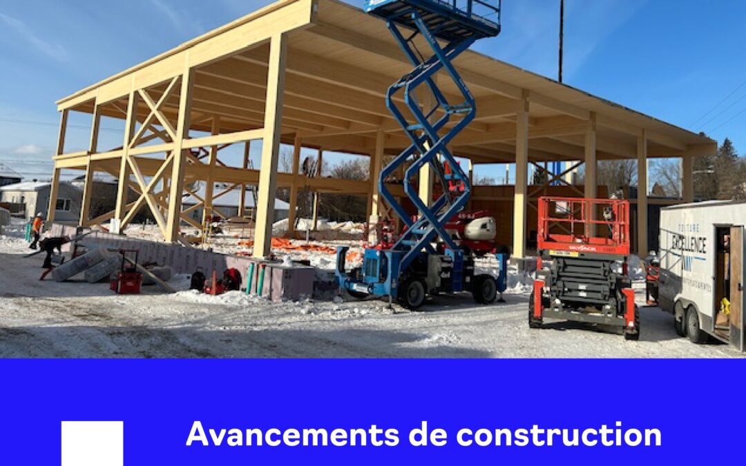 Avancements de construction de la caserne Donnacona