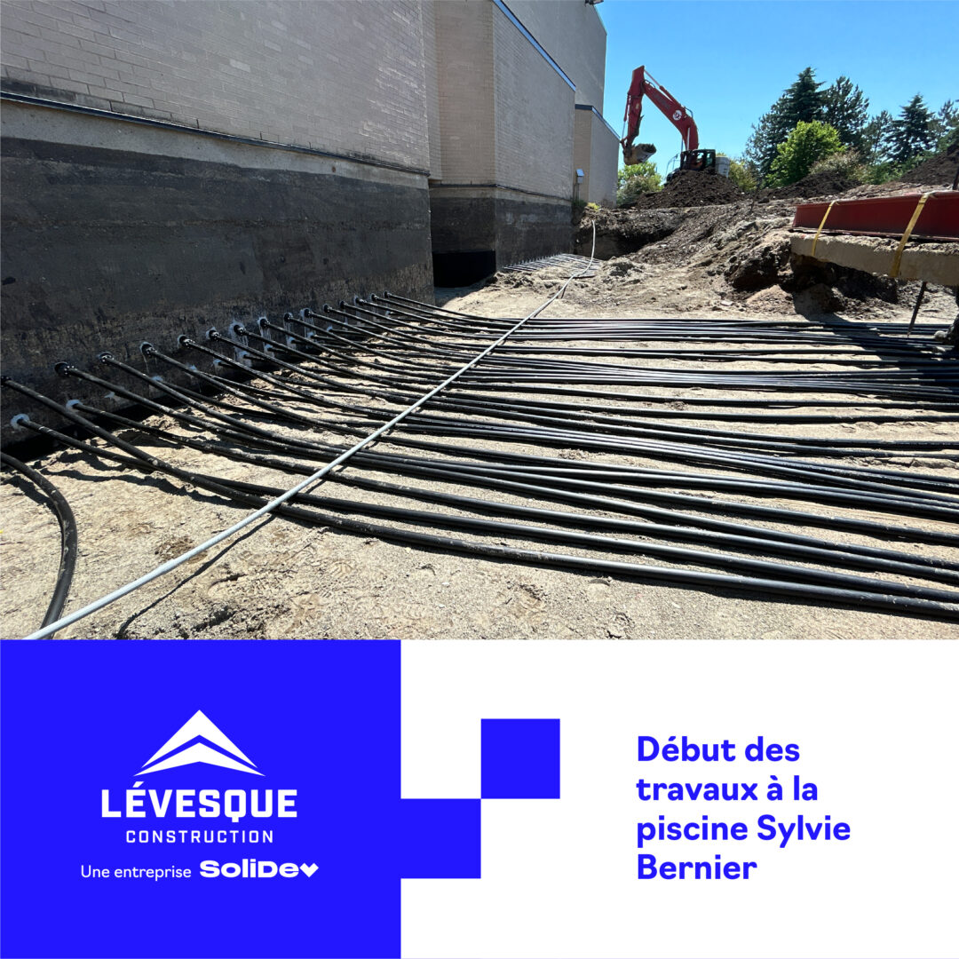 Projet Lévesque : Avancement piscine Sylvie Bernier